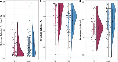 Elevated Thresholds for Light Touch in Children With Autism Reflect More Conservative Perceptual Decision-Making Rather Than a Sensory Deficit